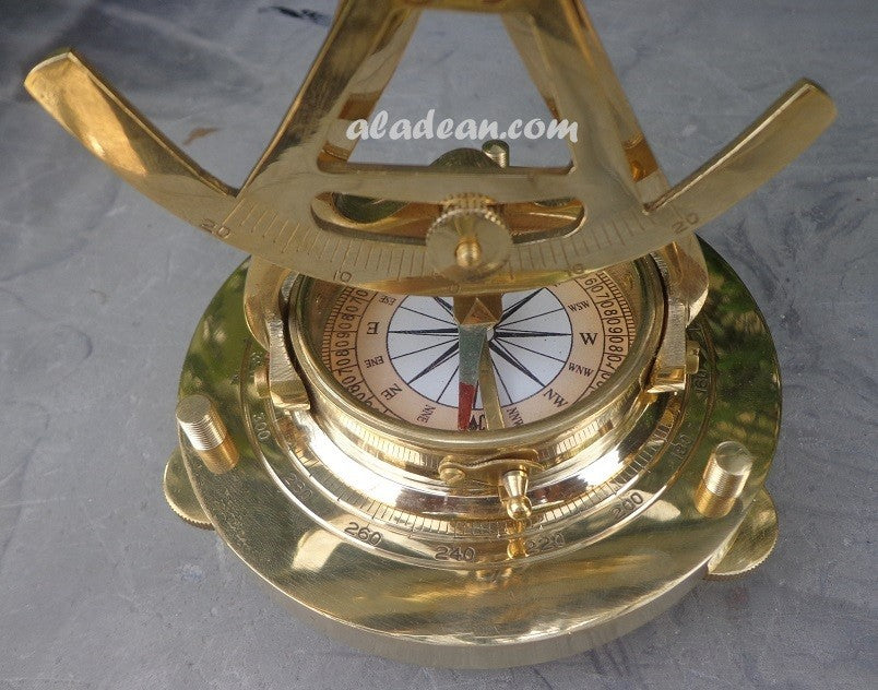 TRANSIT ALIDADE MESSING THEODOLIT 7"
