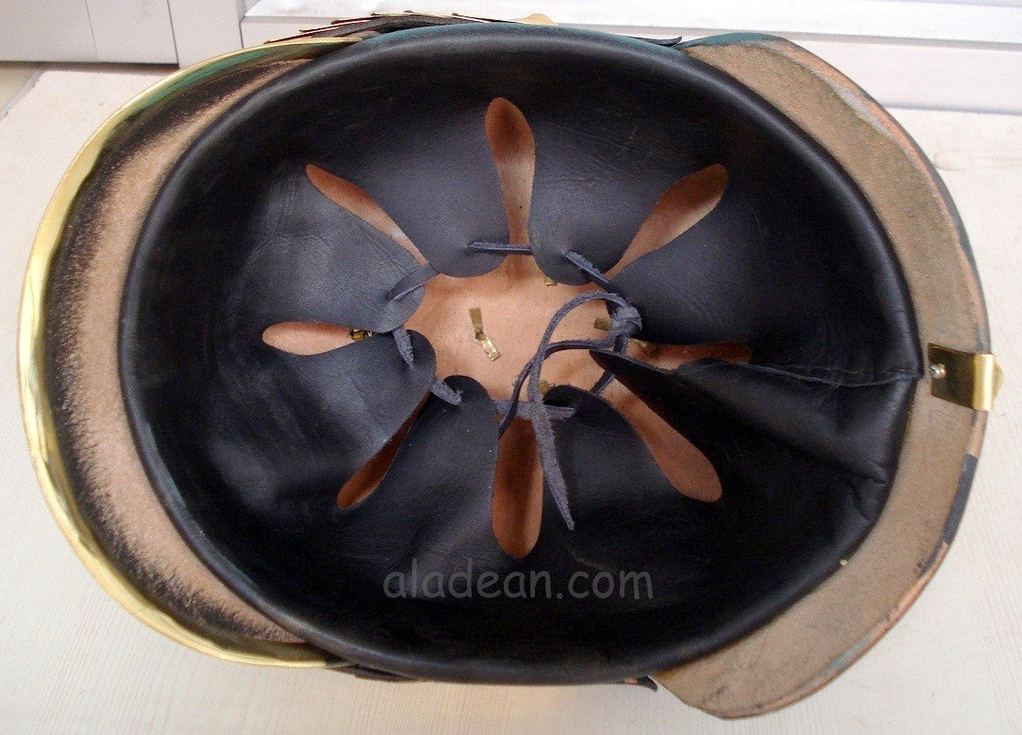 Deutscher Helm Leder Pickelhaube