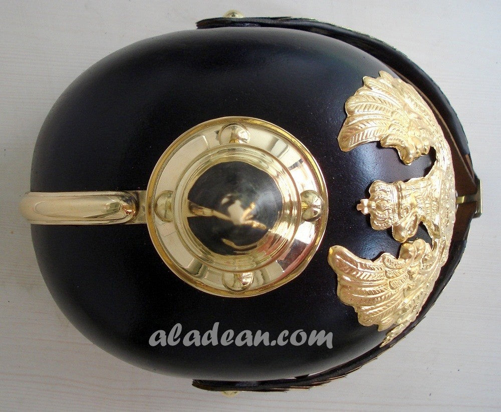 German Helmet Leather Pickelhaube