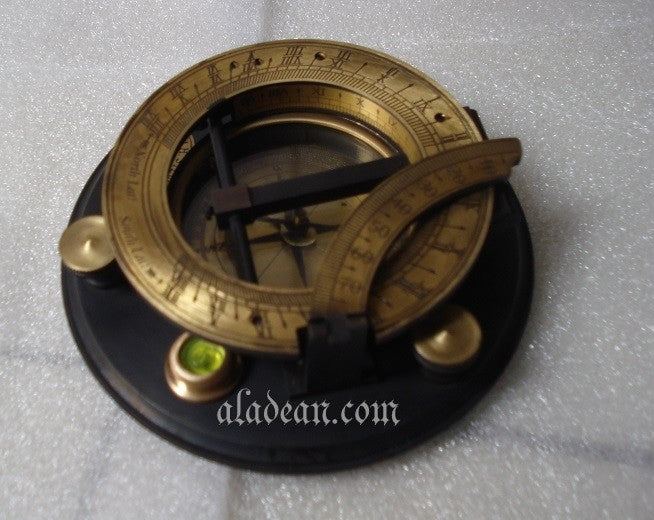 Antique Brass Sundial Navigation