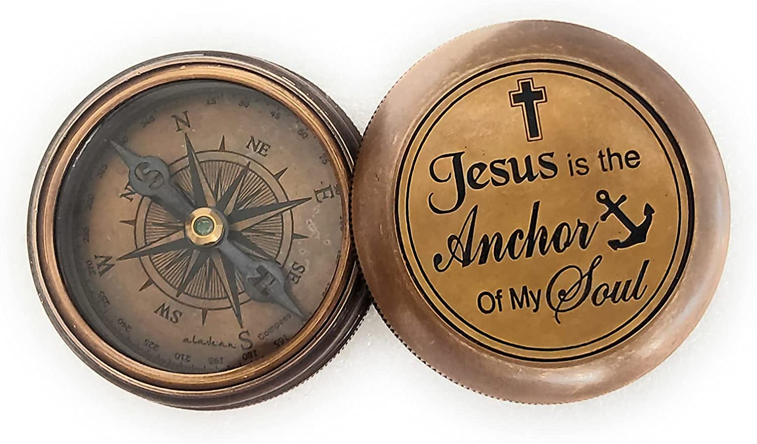 Religious Gifts - Engraved God Compass Inspirational Christian Gifts for  Men Catholic, Communion Baptism Gifts Boys Girls Kids, Graduation Gift