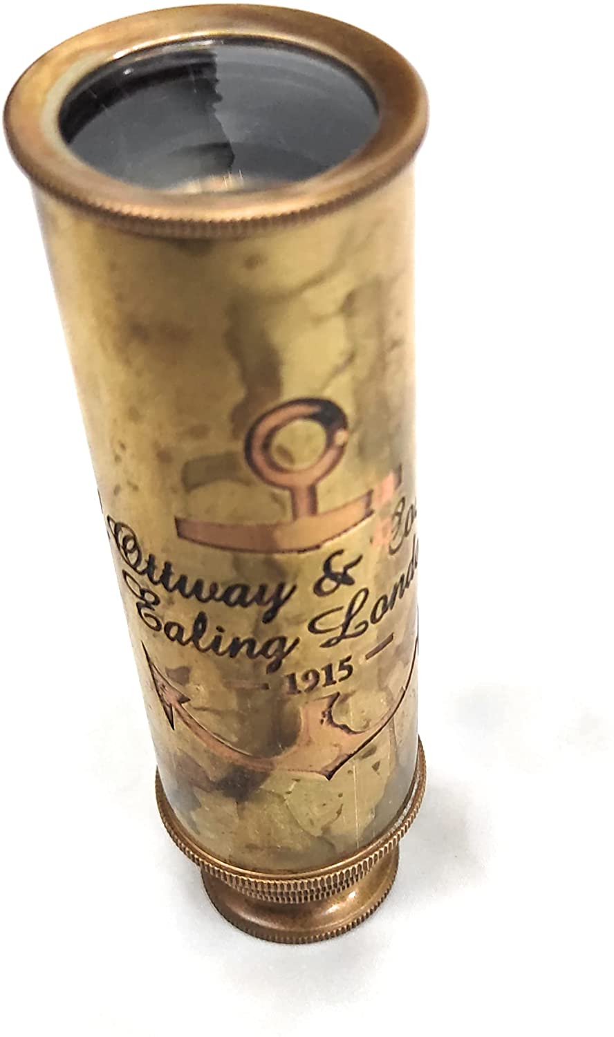 Brass Spyglass Telescope 12" Pirate Scout Style Gift 20x Zoom