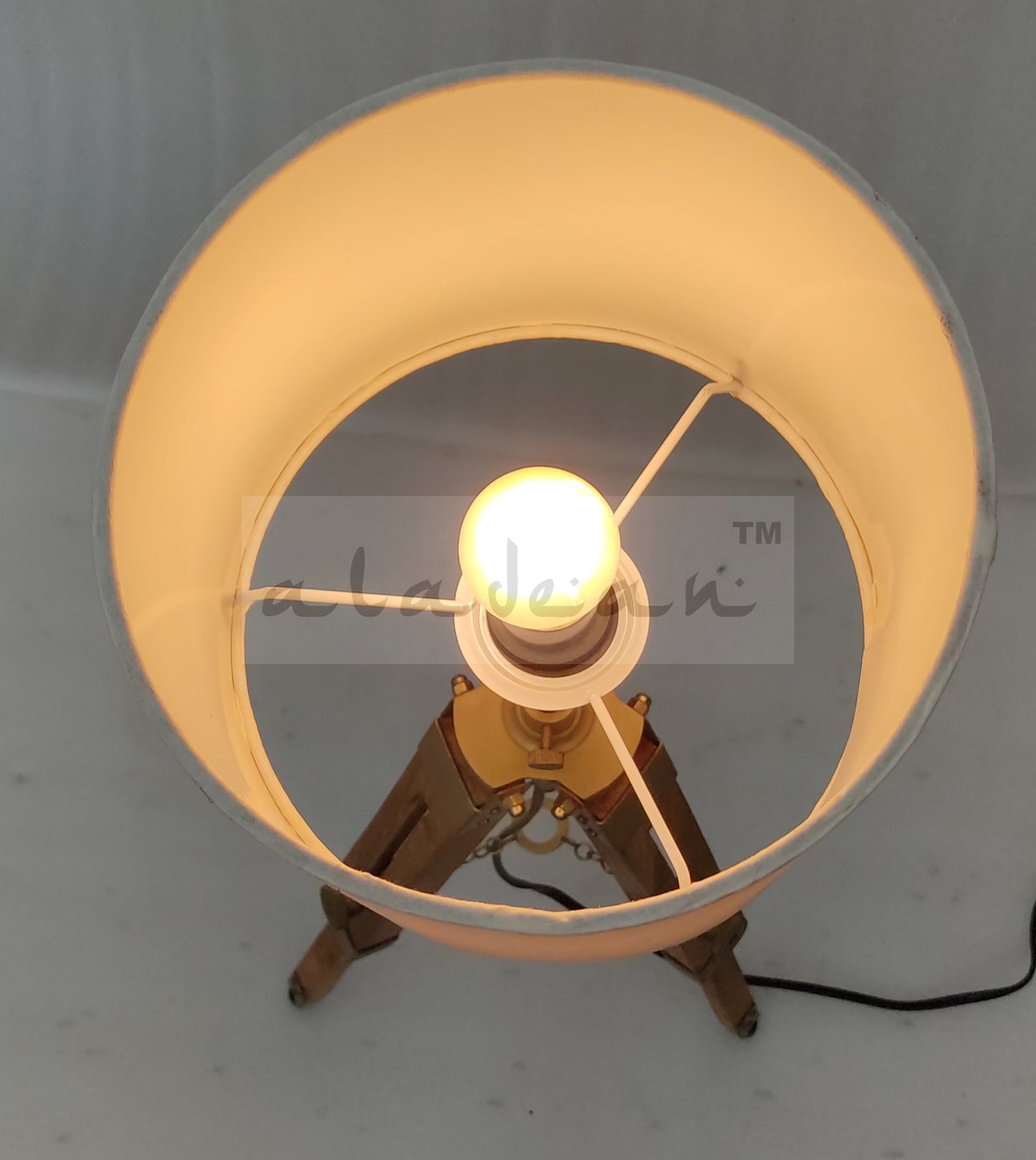 Vintage Tischlampenschirm 35" Stativ Stehlampe