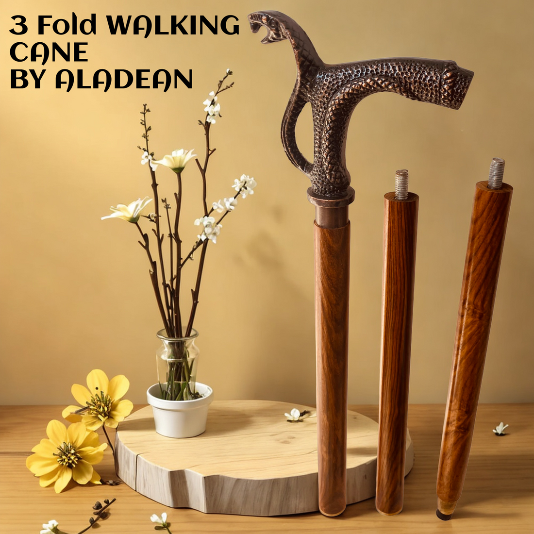 Derby Canes and Walking Sticks with Brass Handle Affordable Gift Wooden  Decorative Walking Cane Fashion Statement for Men/Women/Seniors/Grandparents