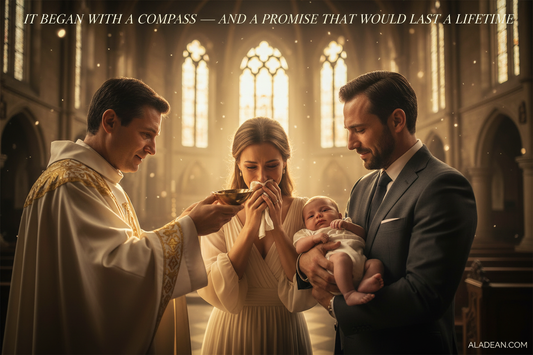 Baptism Ceremony - It Began With a Compass and a Promise That Would Last a Lifetime - Aladean Religious Gifts