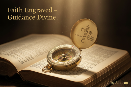 Personalized brass compass manufacturer offers religious quote compasses for reselling