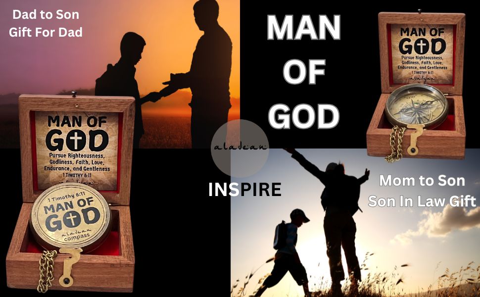 Inspirational quotes for sons - heartwarming messages for engraved compass gifts from parents