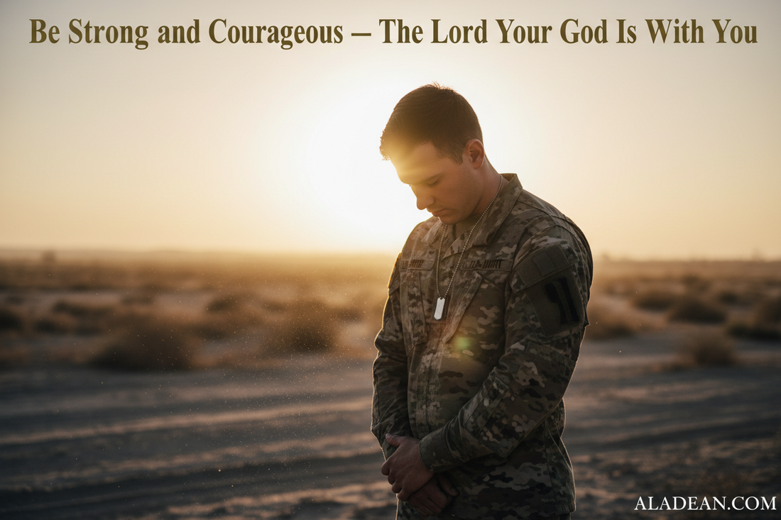 Be Strong and Courageous - Joshua 1:9 Complete Guide to Meaning Scripture Versions Languages and Religious Gifts - Aladean