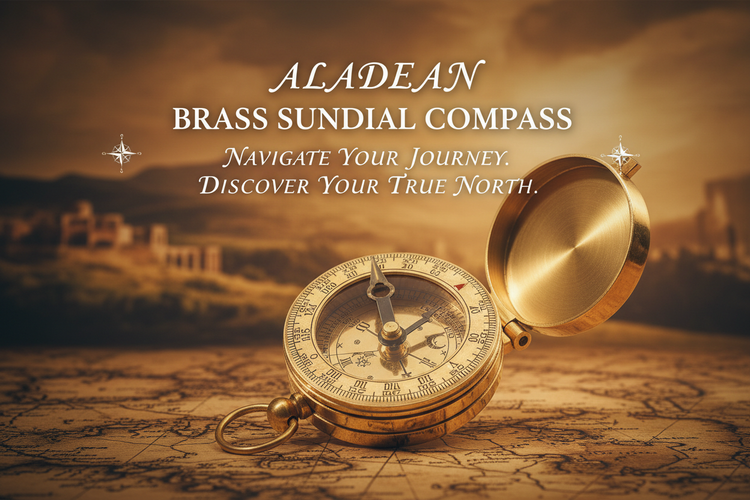 Brass Sundial Compass