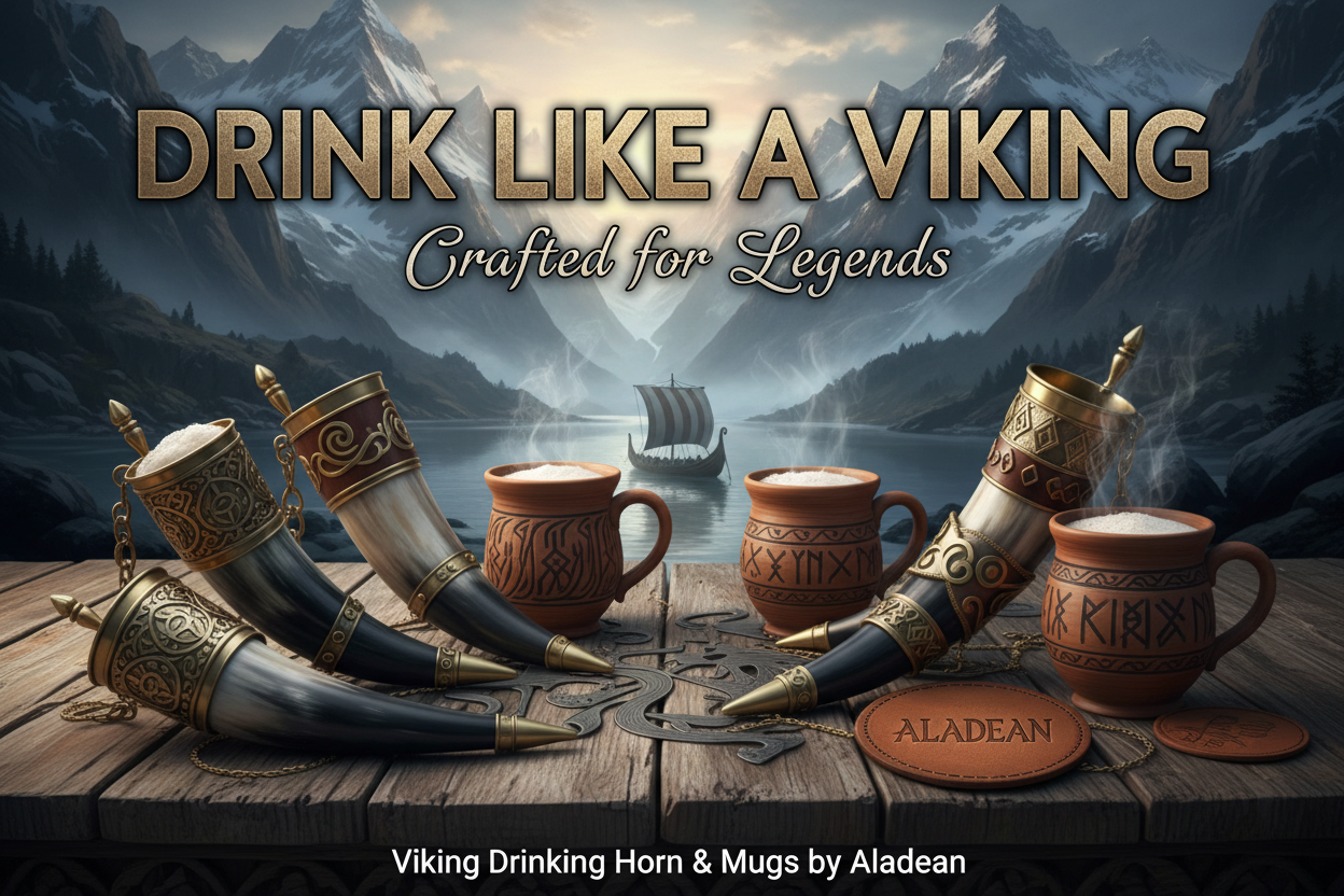 Viking Drinking Horn & Mugs