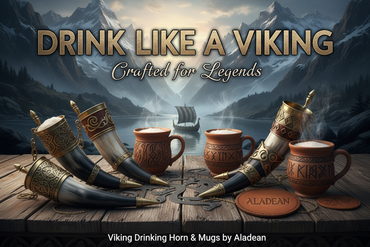 Viking Drinking Horn & Mugs