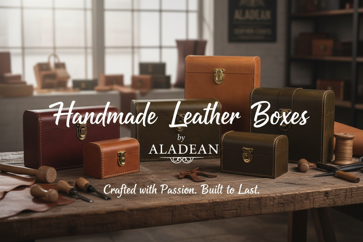 handmade leather boxes by aladean