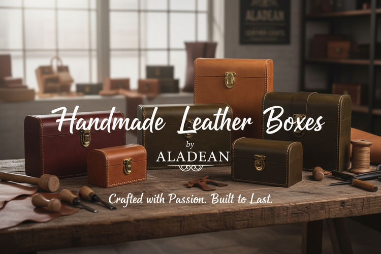 handmade leather boxes by aladean