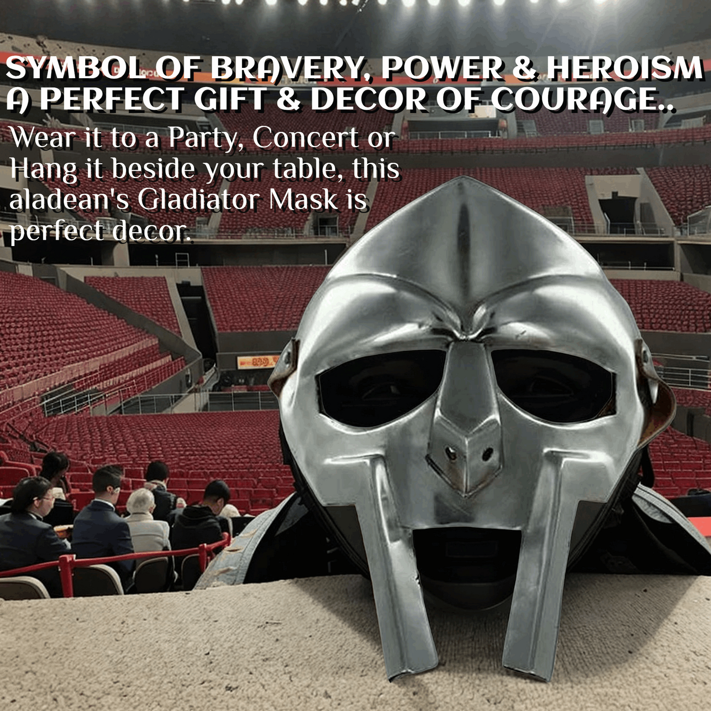MF Doom Gladiator Face Mask Fantasy Party Costume