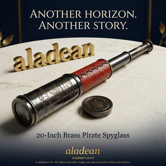 20-inch brass pirate spyglass