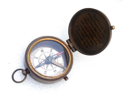 Brass Compass Gift for Girl Grand Daughter