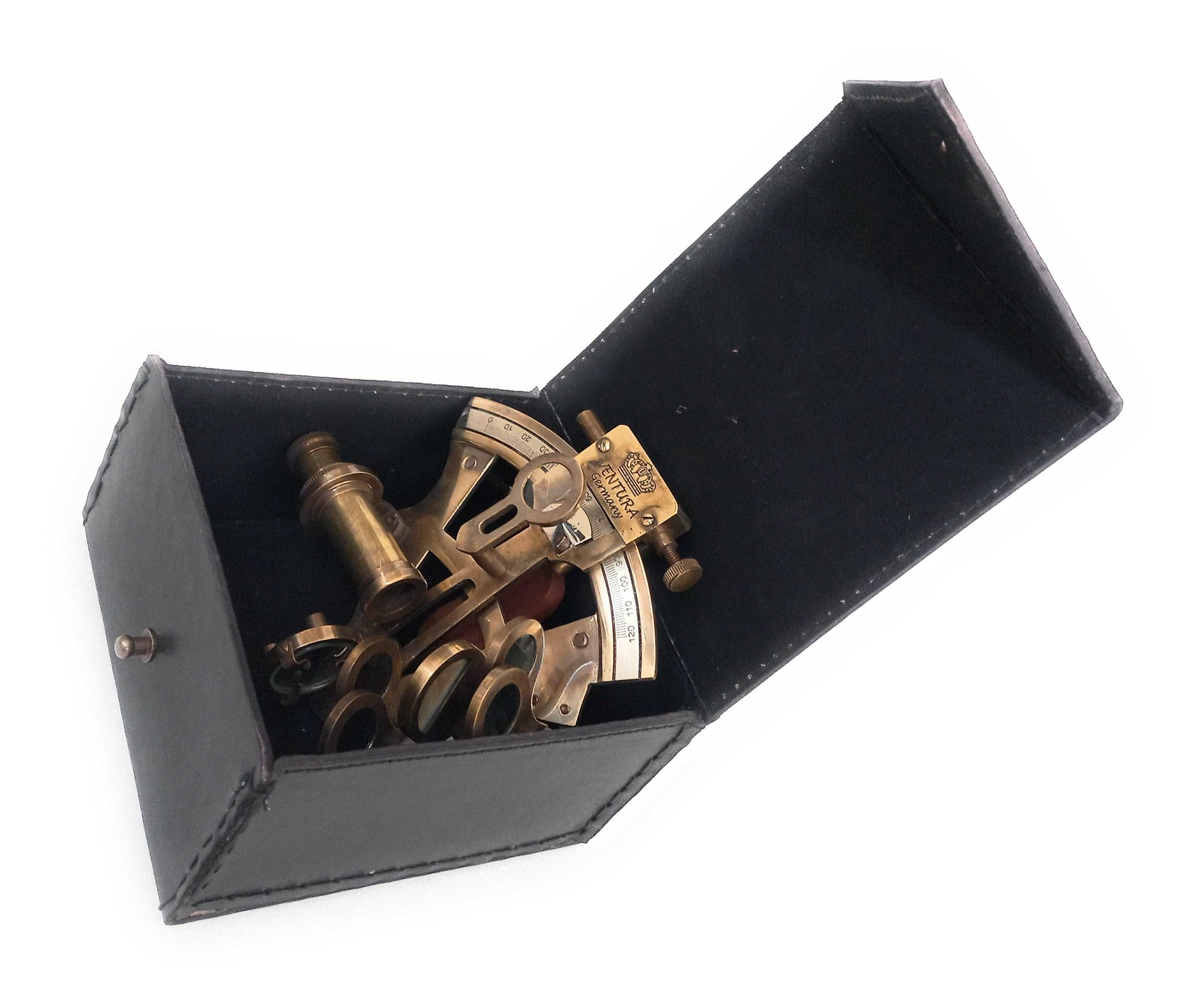 NauticalMart Brass Sextant Nautical Instrument Kelvin Hughes London  Astrolabe 