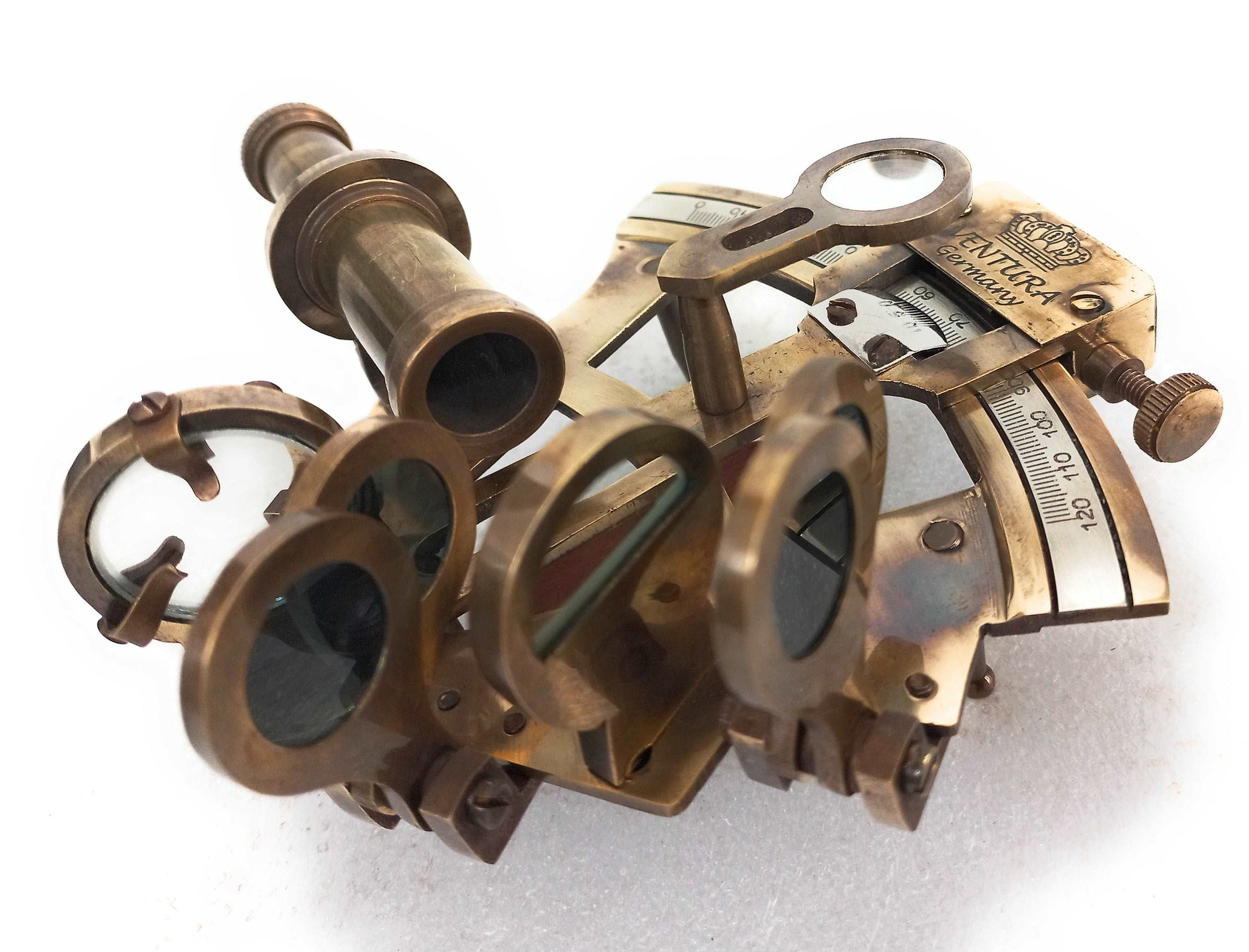 Nautical Brass Sextant Antique Ship Captain Astrolabe – aladean