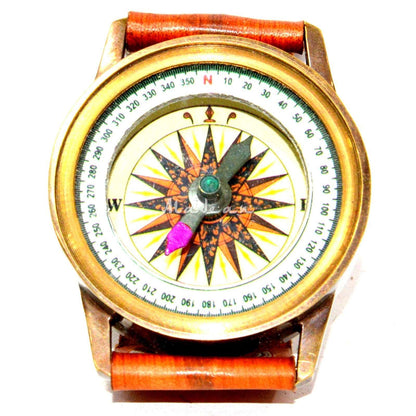Vintage Wrist Brass Compass