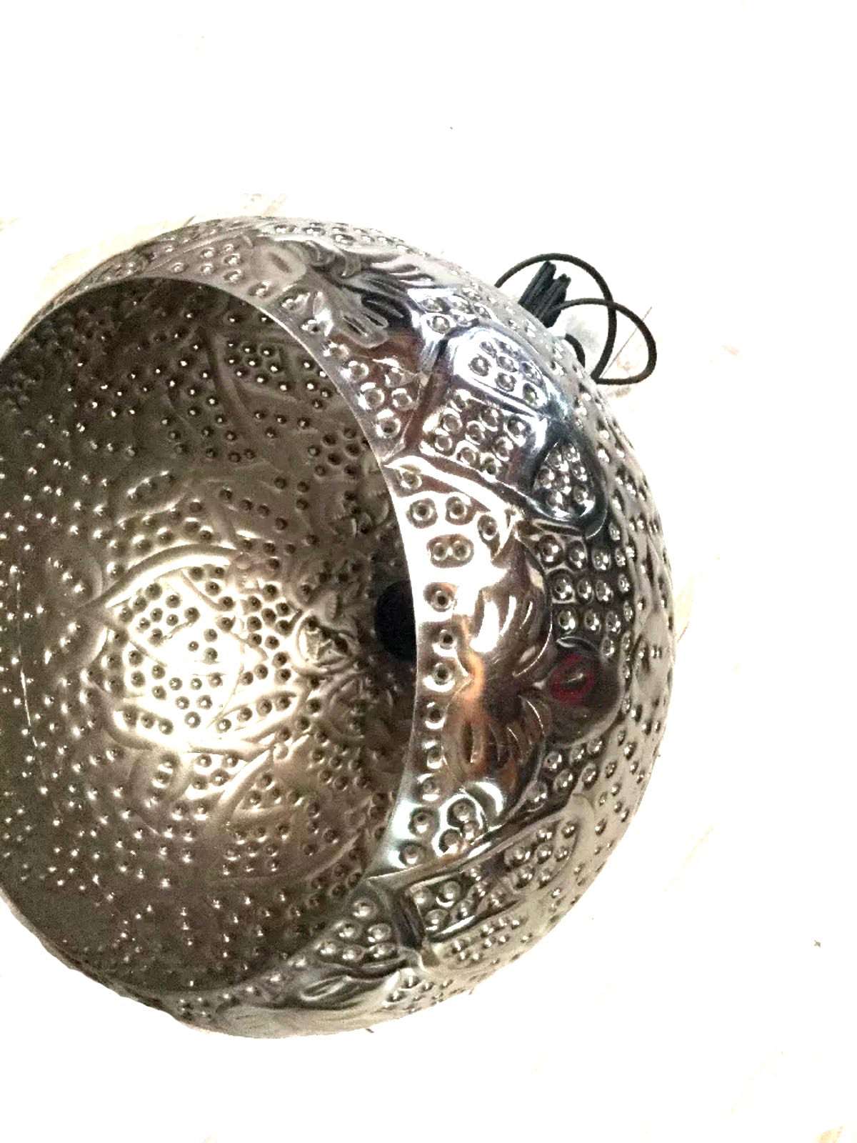Hanging Silver Moroccan Lantern