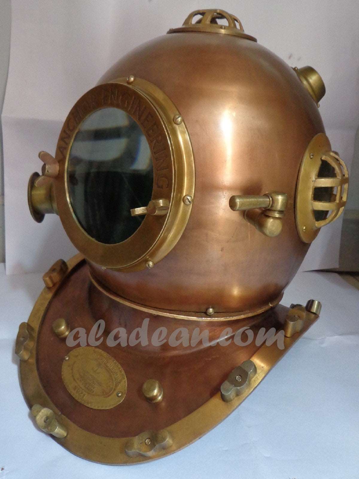 Antique Brass Copper Diving Helmet