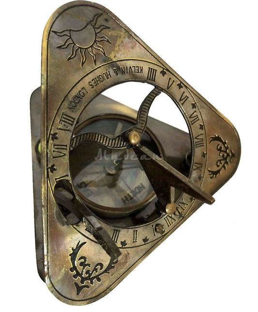 Brass Nautical Sundial Compass