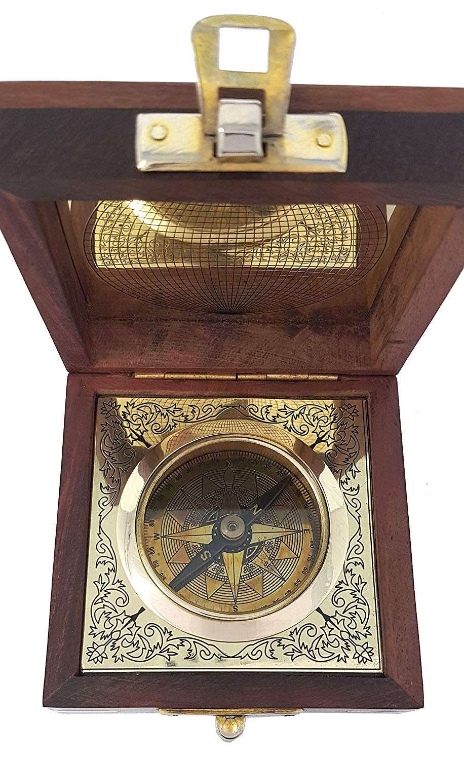 Antique Brass Nautical Marine Compass
