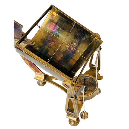 Unique Brass Sundial Compass - Large Antique Nautical Decor Gift