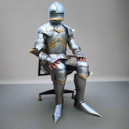Costume d'armure gothique de l'archiduc Sigismond Costume d'armure médiévale