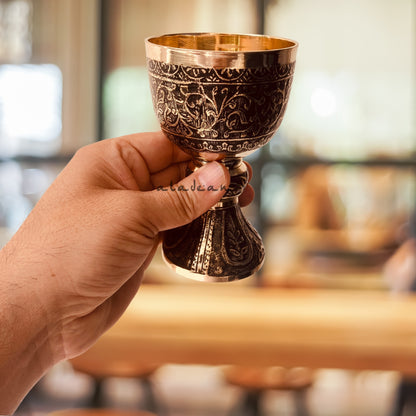 Mittelalterlicher Kelch - Dukes Brass Wine Cup