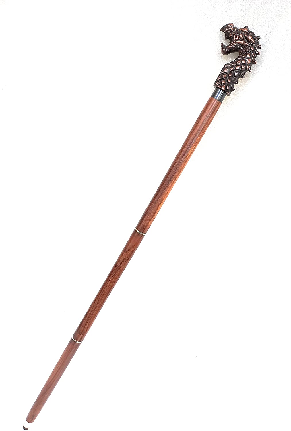 dragon handle walking cane stick