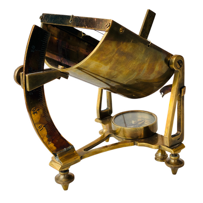 Unique Brass Sundial Compass - Large Antique Nautical Decor Gift