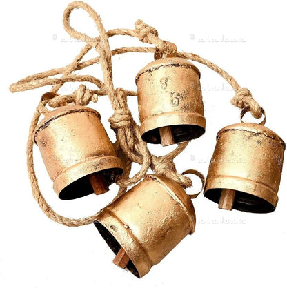 Shabby-Chic-Glocken, rustikale Hängedekoration für den Weihnachtsbaum