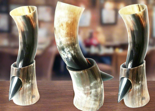 Viking style gifts for men drinking horns and cups