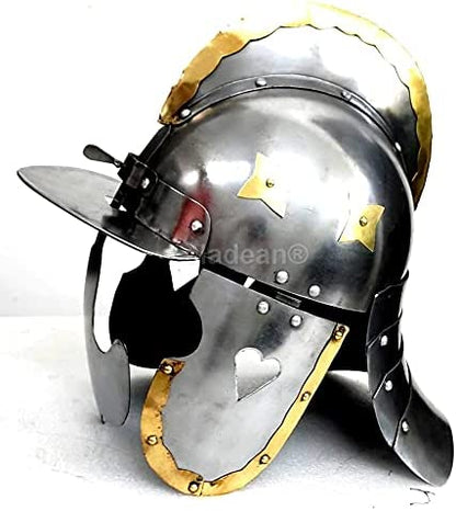 Polish Hussar Helmet – Handcrafted Steel Warrior Armor | Wearable Medieval Gift