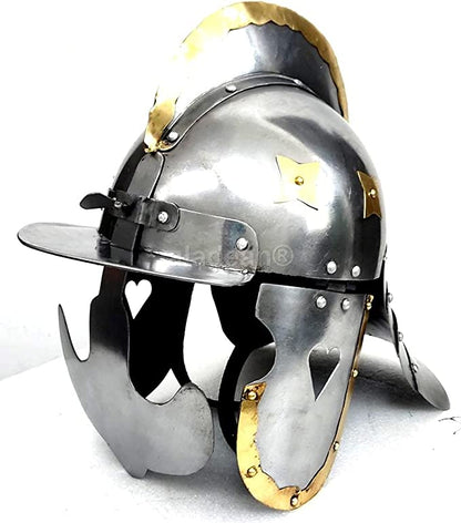 Polish Hussar Helmet – Handcrafted Steel Warrior Armor | Wearable Medieval Gift