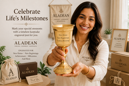Personalized Brass Chalice Goblet | Medieval Royal Wine Cup | Engraved Ceremonial Stemware Gift