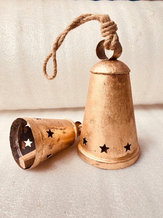 Vintage decorative bells 6” & 8” set