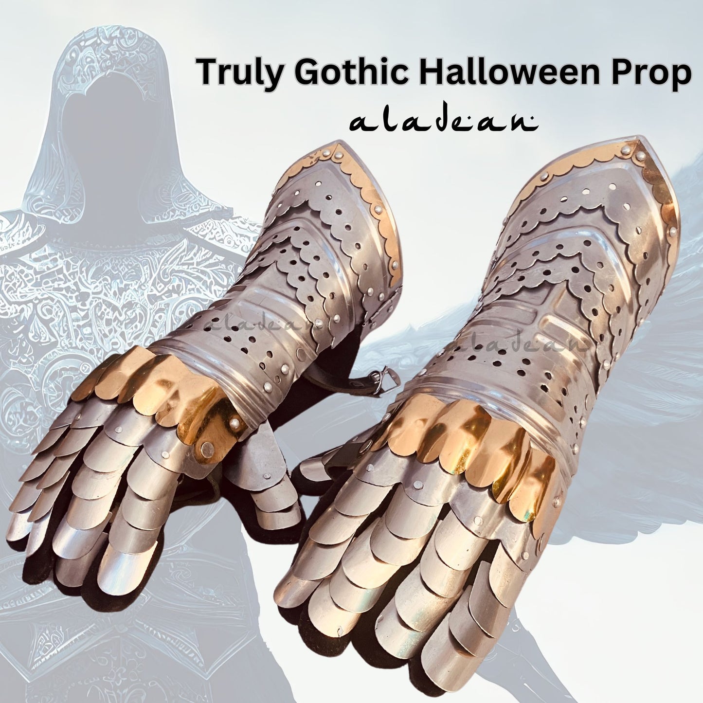 Gothic Style Collectibles - Costume Props Metal Gauntlets for Men on Halloween