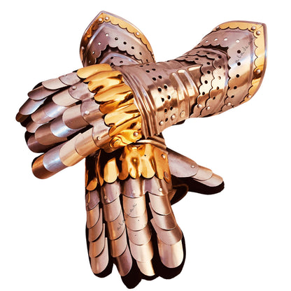 buy vintage metal gloves Gothic gauntlets at best price