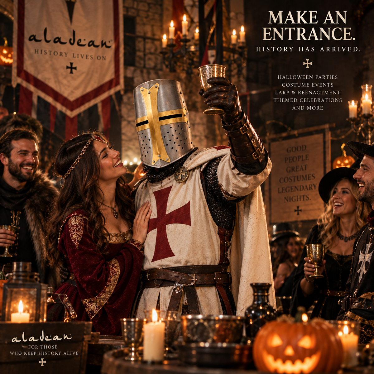 Templar Knight Crusaders Helmet – Handcrafted Steel Medieval Armor | Wearable Adult Costume