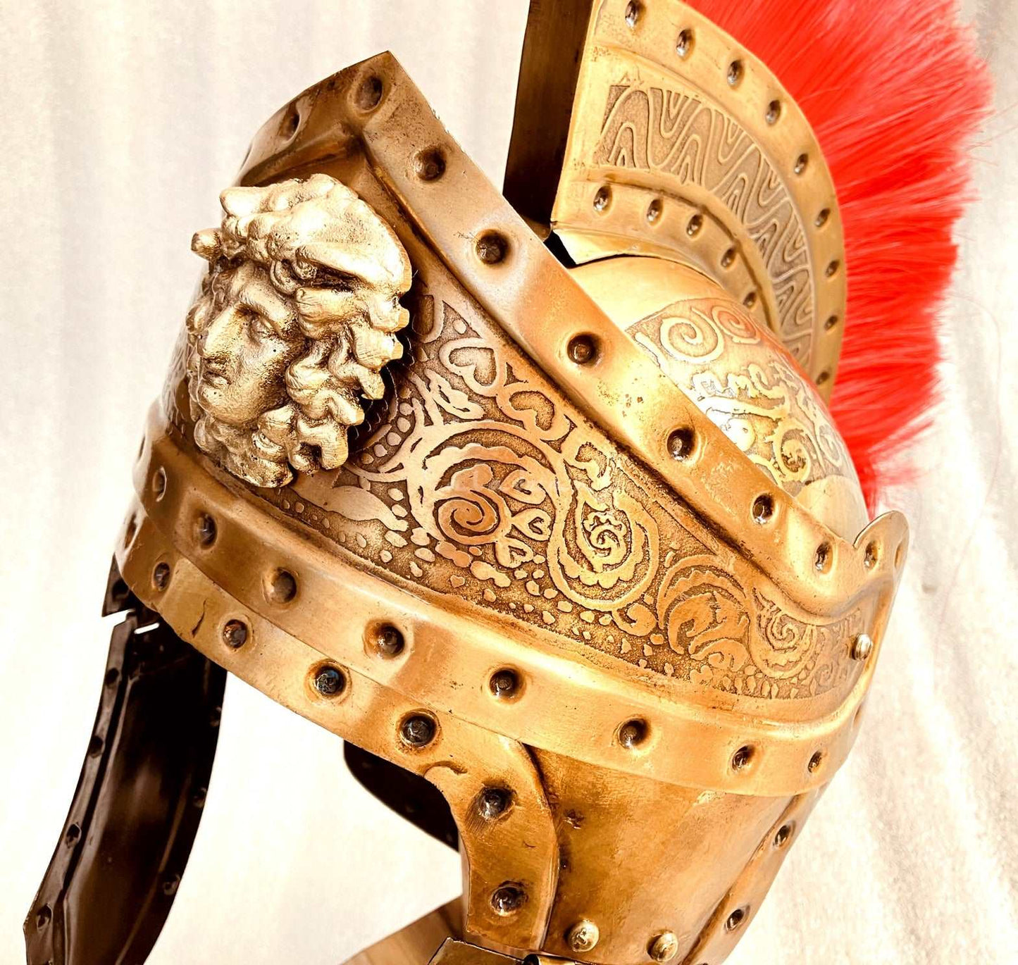 medieval king warrior armour helmet