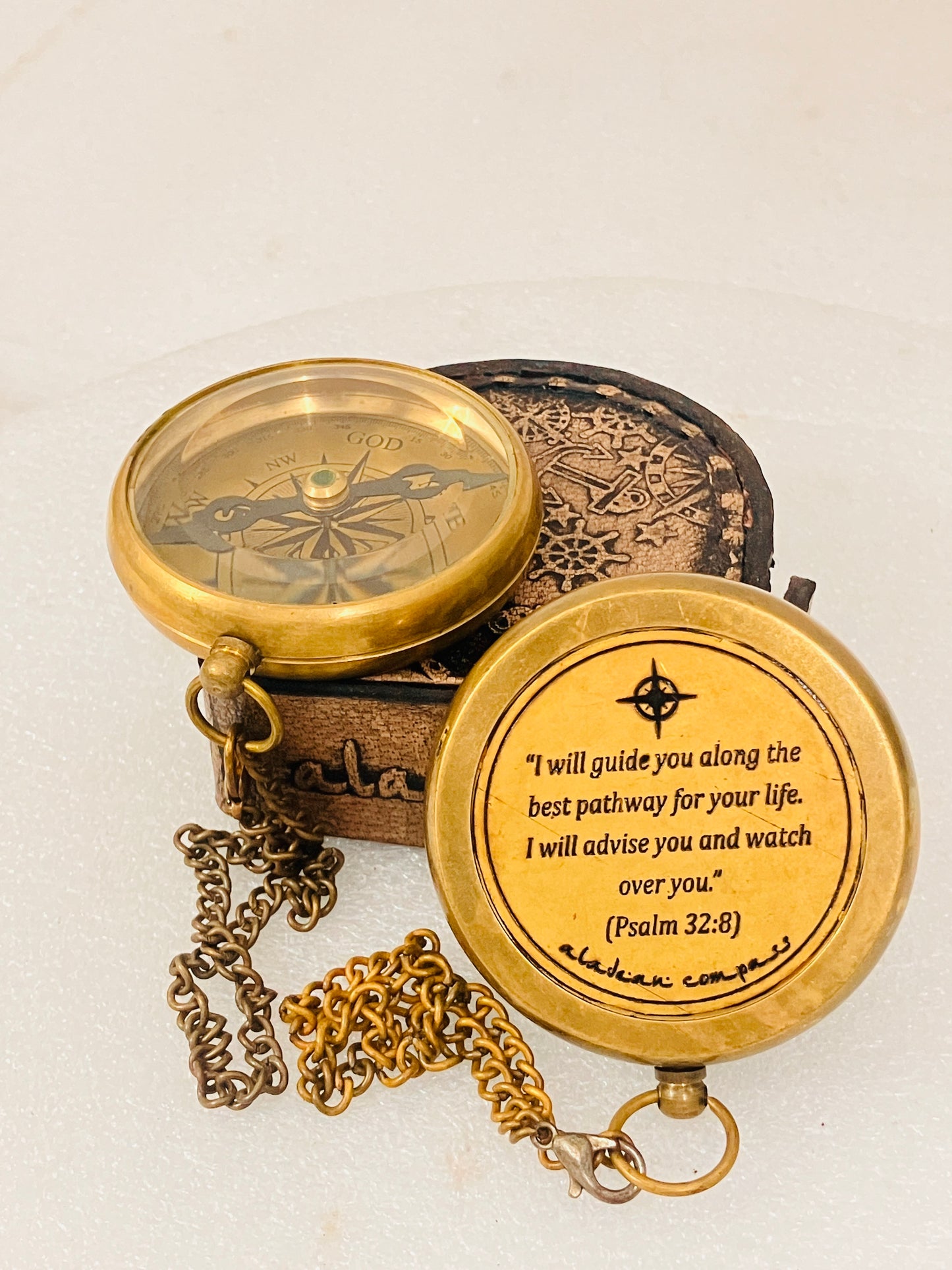 Cadeaux religieux – Boussole du chemin de Dieu – Cadeaux chrétiens catholiques pour le baptême, la confirmation, la communion, l'anniversaire et Noël.