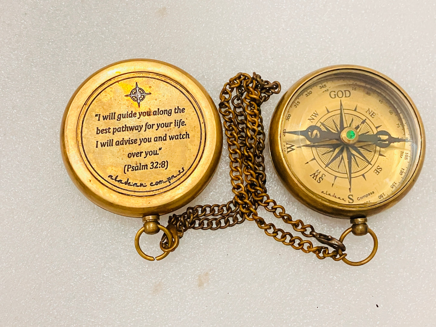 Cadeaux religieux – Boussole du chemin de Dieu – Cadeaux chrétiens catholiques pour le baptême, la confirmation, la communion, l'anniversaire et Noël.