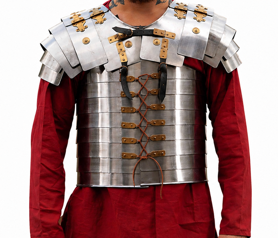 Lorica Segmentata Roman Soldier Medieval Armor Suit | Mild Steel | SCA LARP Reenactment Cosplay