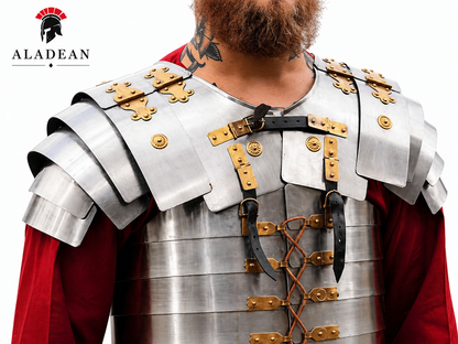 Lorica Segmentata Roman Soldier Medieval Armor Suit | Mild Steel | SCA LARP Reenactment Cosplay