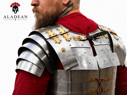 Lorica Segmentata Roman Soldier Medieval Armor Suit | Mild Steel | SCA LARP Reenactment Cosplay