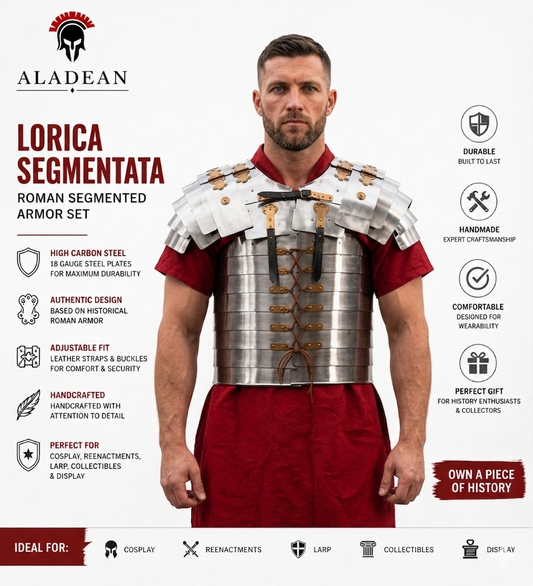 Lorica Segmentata Roman Soldier Medieval Armor Suit | Mild Steel | SCA LARP Reenactment Cosplay