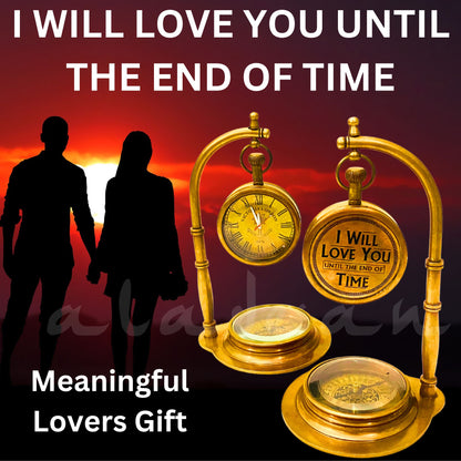 I will love you until the end of time - meaningful sentimental lovers couples gift