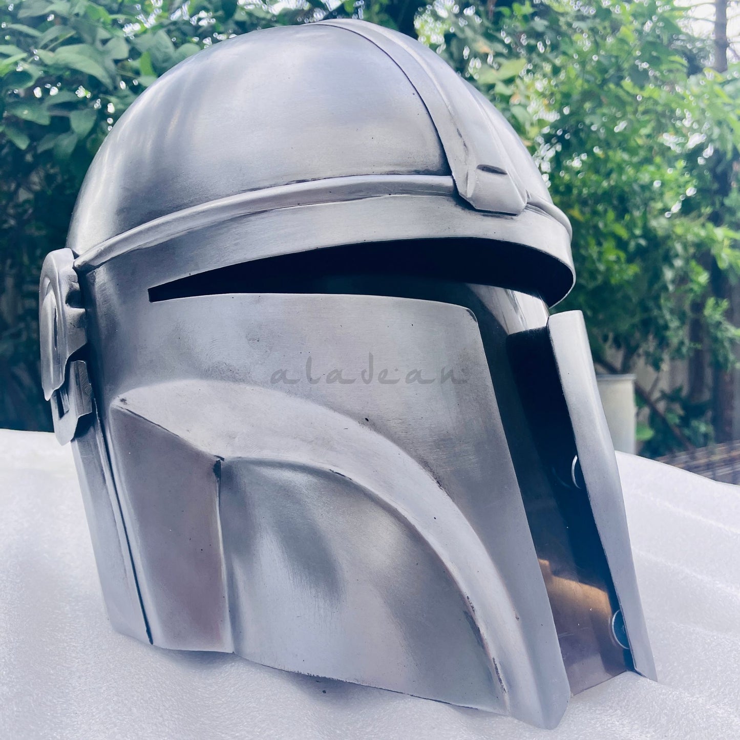 Steel Mandalorian Helmet Medieval Armour for Halloween Costume Theater Role-Play Armor